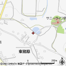 千葉県君津市東猪原周辺の地図