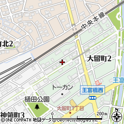 愛知県春日井市大留町2丁目7周辺の地図