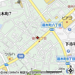 北愛知三菱春日井篠木店周辺の地図