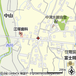 静岡県御殿場市中清水190周辺の地図
