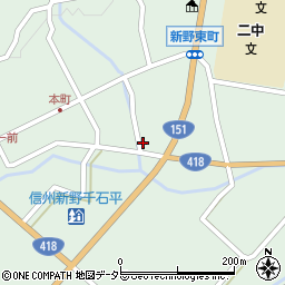 長野県下伊那郡阿南町新野1416周辺の地図