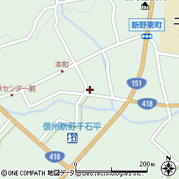長野県下伊那郡阿南町新野1428-2周辺の地図