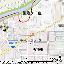 愛知県北名古屋市山之腰五条136周辺の地図