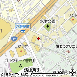 愛知県春日井市六軒屋町東丘13周辺の地図