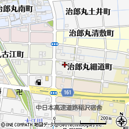 愛知県稲沢市治郎丸細道町31周辺の地図