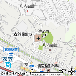 横須賀市はまゆう会館周辺の地図