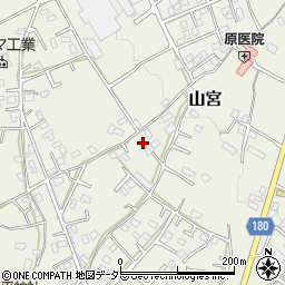 静岡県富士宮市山宮993周辺の地図