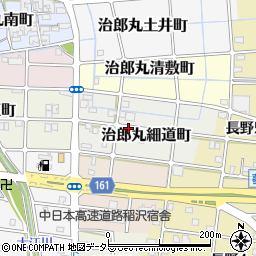 愛知県稲沢市治郎丸細道町周辺の地図