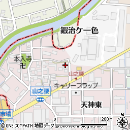 愛知県北名古屋市山之腰五条123周辺の地図