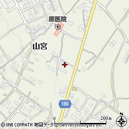 静岡県富士宮市山宮34周辺の地図