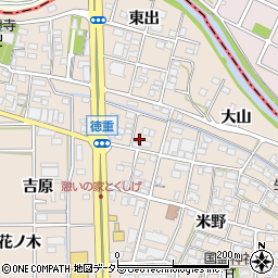 愛知県北名古屋市徳重長池周辺の地図
