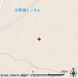愛知県豊田市大野瀬町ミミスリ山周辺の地図
