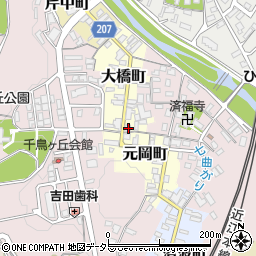 滋賀県彦根市大橋町43周辺の地図