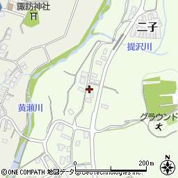 静岡県御殿場市二子207周辺の地図