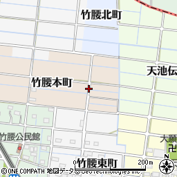 愛知県稲沢市竹腰本町周辺の地図