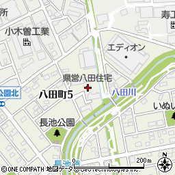 県営八田住宅周辺の地図