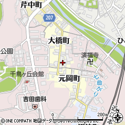 滋賀県彦根市大橋町42周辺の地図