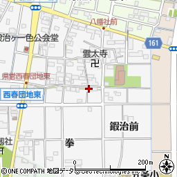 愛知県北名古屋市鍜治ケ一色村内東133周辺の地図