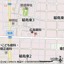 広島皮ふ科周辺の地図