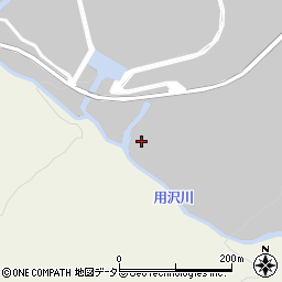 用沢川周辺の地図