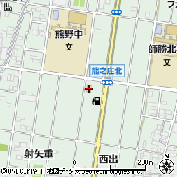 ファミリーマート北名古屋熊之庄店周辺の地図