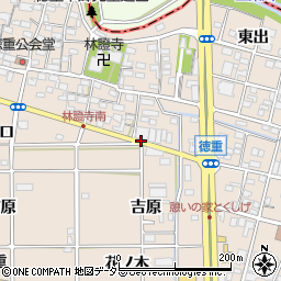 愛知県北名古屋市徳重東屋敷周辺の地図