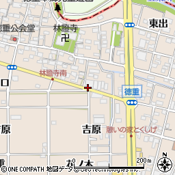 愛知県北名古屋市徳重（東屋敷）周辺の地図