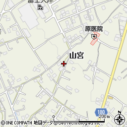 静岡県富士宮市山宮966周辺の地図