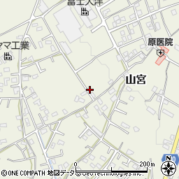 静岡県富士宮市山宮941周辺の地図