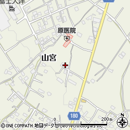 静岡県富士宮市山宮961周辺の地図