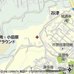 神奈川県小田原市谷津周辺の地図