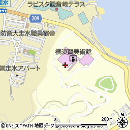 横須賀美術館周辺の地図