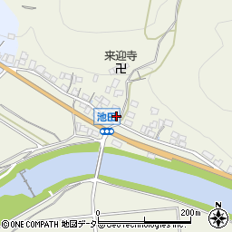 京都府福知山市池田周辺の地図