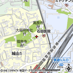 大稲荷神社月極駐車場周辺の地図