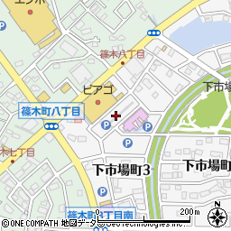 愛知県春日井市下市場町3丁目12周辺の地図