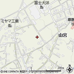 静岡県富士宮市山宮940周辺の地図
