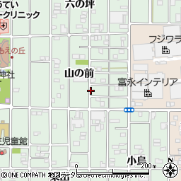 愛知県北名古屋市熊之庄（山の前）周辺の地図