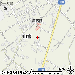 静岡県富士宮市山宮960周辺の地図