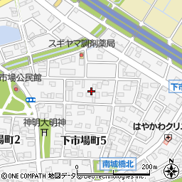 愛知県春日井市下市場町4丁目20周辺の地図