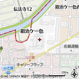 愛知県北名古屋市鍜治ケ一色（端須賀）周辺の地図