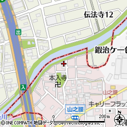 愛知県北名古屋市山之腰五条65周辺の地図