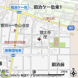 愛知県北名古屋市鍜治ケ一色村内東117周辺の地図