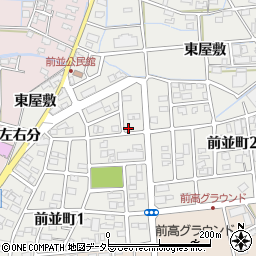 愛知県春日井市前並町周辺の地図