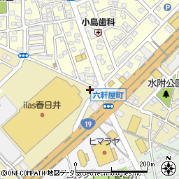 愛知県春日井市六軒屋町東丘11-25周辺の地図