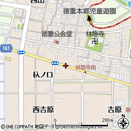 愛知県北名古屋市徳重西葭原周辺の地図