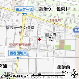 愛知県北名古屋市鍜治ケ一色村内東113周辺の地図