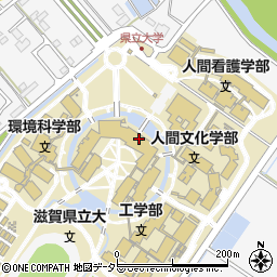 滋賀県立大学　生活協同組合ショップ店周辺の地図
