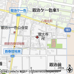 愛知県北名古屋市鍜治ケ一色村内東119周辺の地図