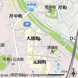 滋賀県彦根市大橋町34周辺の地図