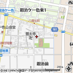 愛知県北名古屋市鍜治ケ一色村内東56周辺の地図